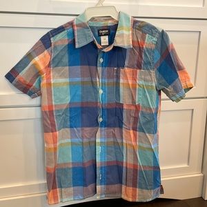 Boys spring/summer short sleeve button down. Size 14